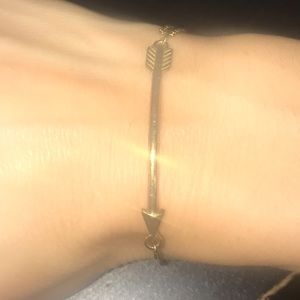 Alex and ani pull chain bracelet arrow charm